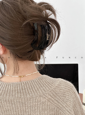 韩国FRANCE抓夹中号发量少头发夹子后脑勺发夹女发饰高级感鲨鱼夹