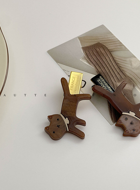 FUNCOCO｜小猫发夹~女侧边网红气质发卡头饰日韩可爱刘海碎发夹子