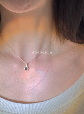 独家日系限量雪花繁花稀有棕项链