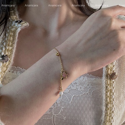 钛钢不掉色原创设计猫爪甜美手链