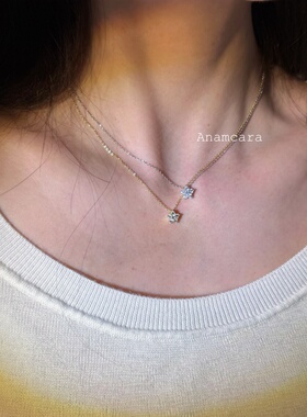 Anam原创925银小众高级锁骨链