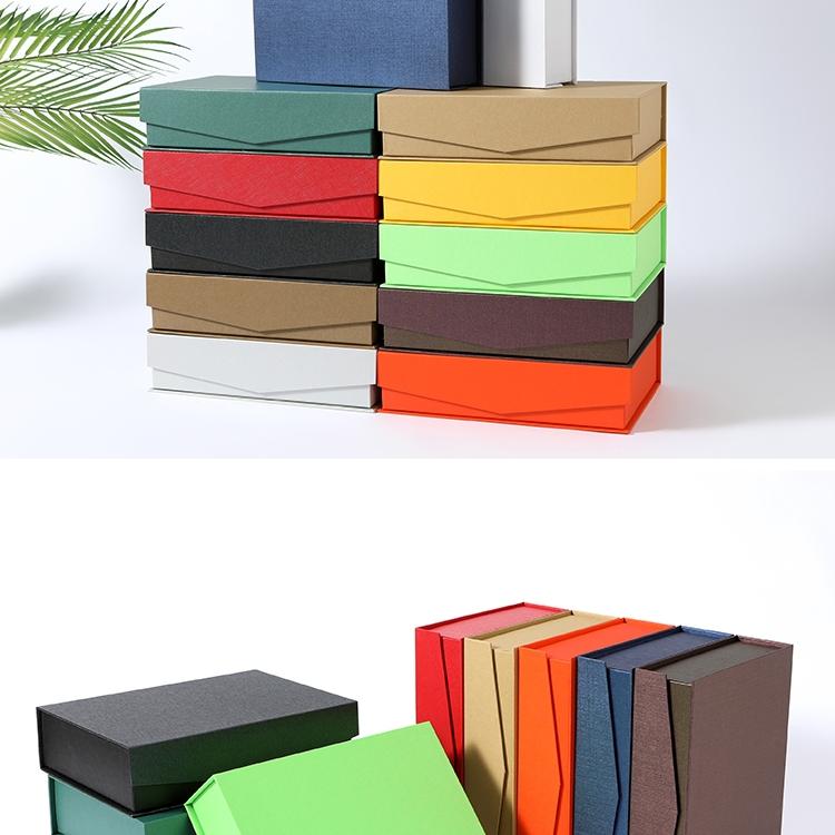 现货书本式翻盖礼品盒订做化妆品保健品彩色包装盒