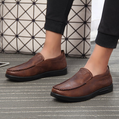 休闲风绅士透气柔软老北京布鞋