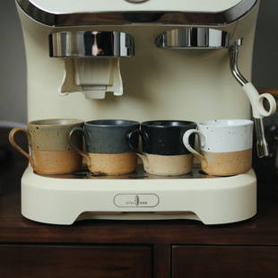 伍杯景德镇手作陶瓷裸陶泥浓缩咖啡杯日式茶杯130ML小号颜色釉