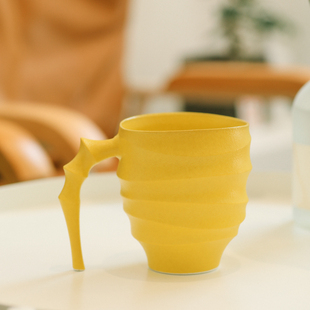 伍杯景德镇手作陶瓷马克龙色文艺设计感咖啡杯水杯茶杯马克杯简约