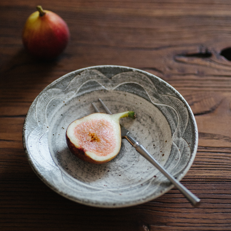 伍杯小碟日式餐具复古碟子