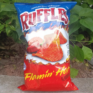 184.2g如福司火辣味土豆片 Ruffles Potato Chips（Flamin' hot)