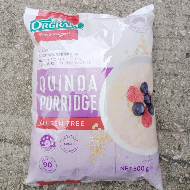 ORGRAN无麸质藜麦片冲泡早餐防过敏食品无麦蛋奶素食gluten free
