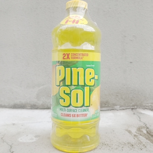 高乐氏PineSol派素地板瓷砖油污除臭多功能浴缸清洁剂1.41L柠檬味