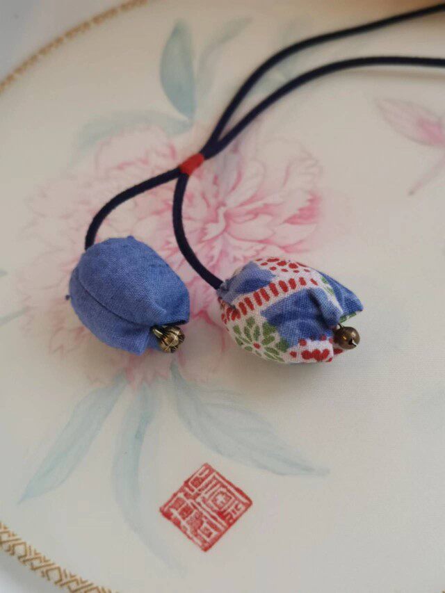 布缘记文艺手作项链端午节香薰