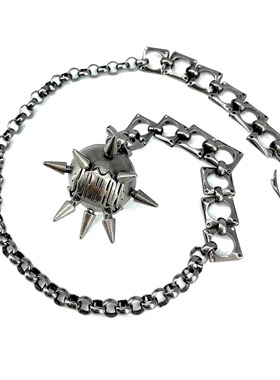 长项链iiimiii黄铜金属球拼接