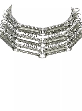 金属拼接项链iiimiii黄铜镀银