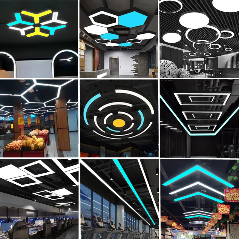 箭头六边形圆形吊灯定制灯