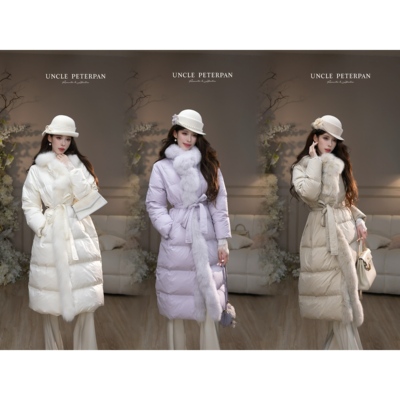 彼得潘大叔《凛冬来临时》毛领200绒抽绳系带保暖舒适羽绒服