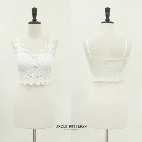 彼得潘大叔时尚法式蕾丝花面料修身气质塑型美背吊带胸衣