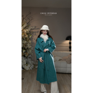 彼得潘大叔《曼彻斯海边》法式气质款干练舒适毛呢大衣长款外套