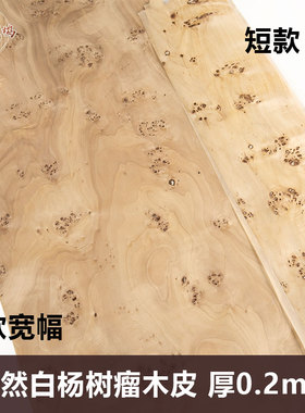 天然白杨树瘤木皮 实木树瘤木皮 天然树瘤木皮 宽白杨树瘤木皮