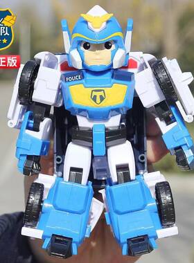 正版正义救援队变形机器男孩玩具