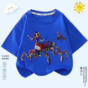 poppy playtime prototype衣服周边男童夏装短袖儿童上衣半袖体恤