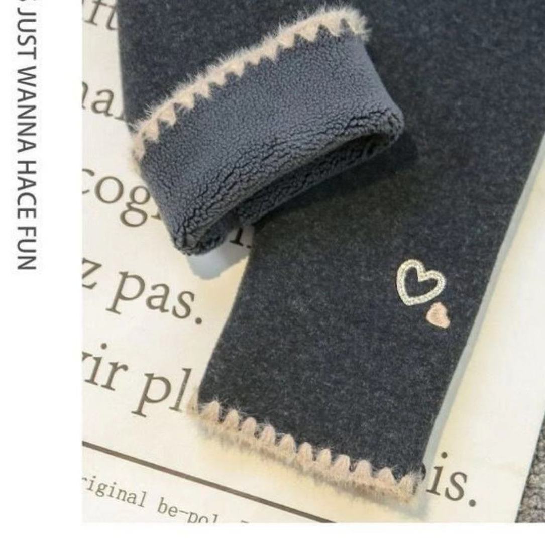 女童秋冬加绒打底一体绒宝宝裤子