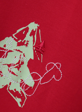 西班牙CARAMELO专柜正品牌男新款红圆领长袖t恤现货纯棉欧美潮牌