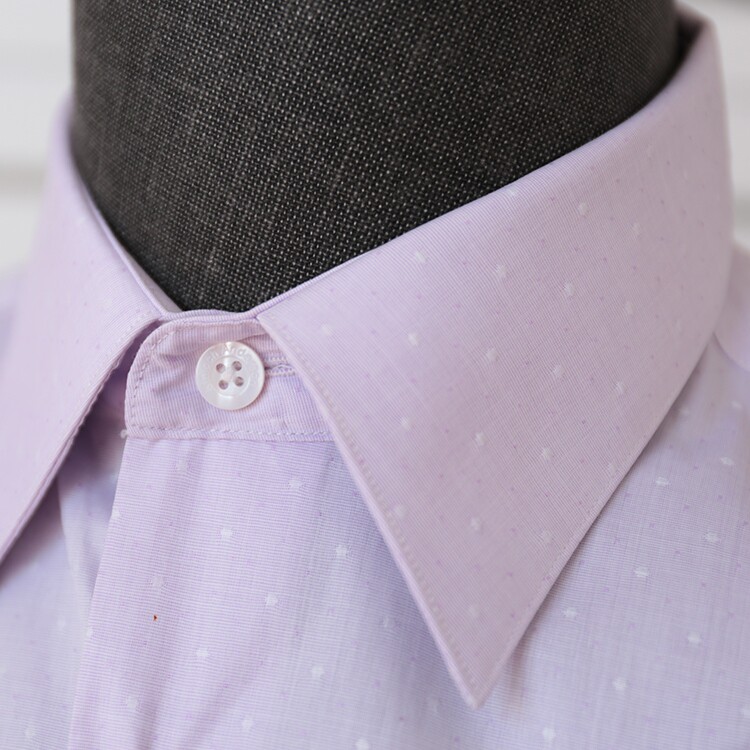 kinlochanderson纯棉粉紫薄衬衫男青年潮流夏季英国品牌金安德森