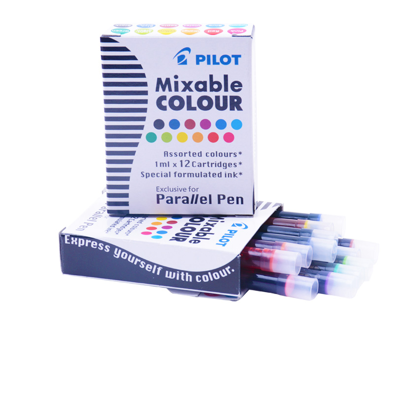 日本pilot百乐12色墨水胆墨胆