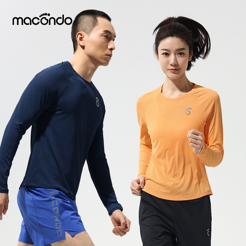 马孔多男女跑步运动圆领速干长袖T恤8代亲肤高弹马拉松轻量速干衣,运动服/休闲服装,运动T恤,淘宝优惠券,粉丝福利购,淘宝优惠卷