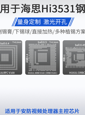 适用于海思Hi3531 DRBCV200 ARBCV100 RFC V100芯片BGA植锡网钢网