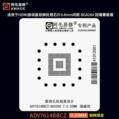 HDMI接收器芯片植锡网钢网