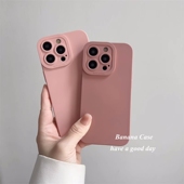 ins纯粉色k80适用civi3小米15 14手机壳17pro女ultra红米K90 note13高级感k70豆沙k60全包k50液态硅胶11防摔