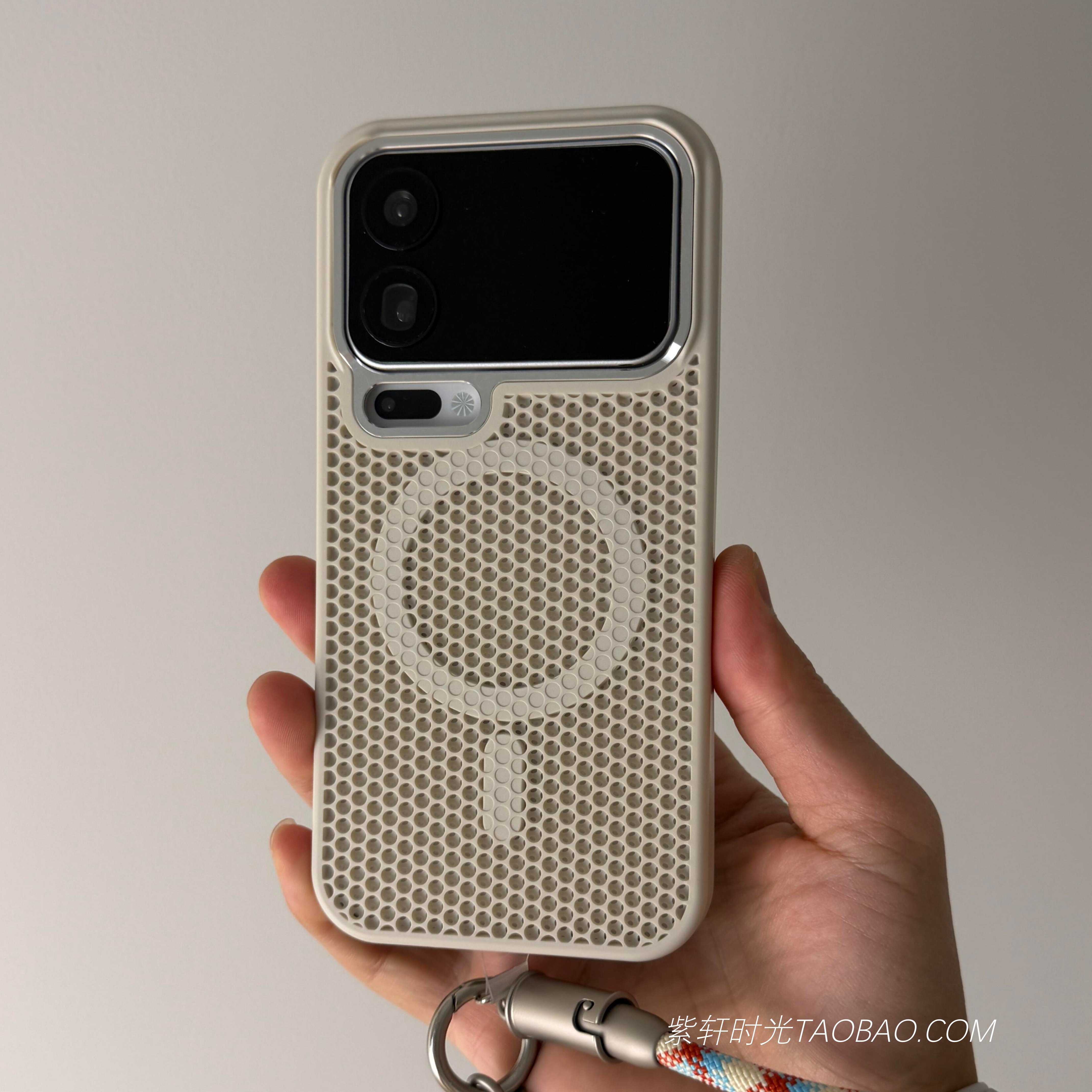 网格散热磁吸适用15s小米17promax手机壳17pro复古15ultra米白色14透气13红米K80金属镜框K70防摔Magsafe充电