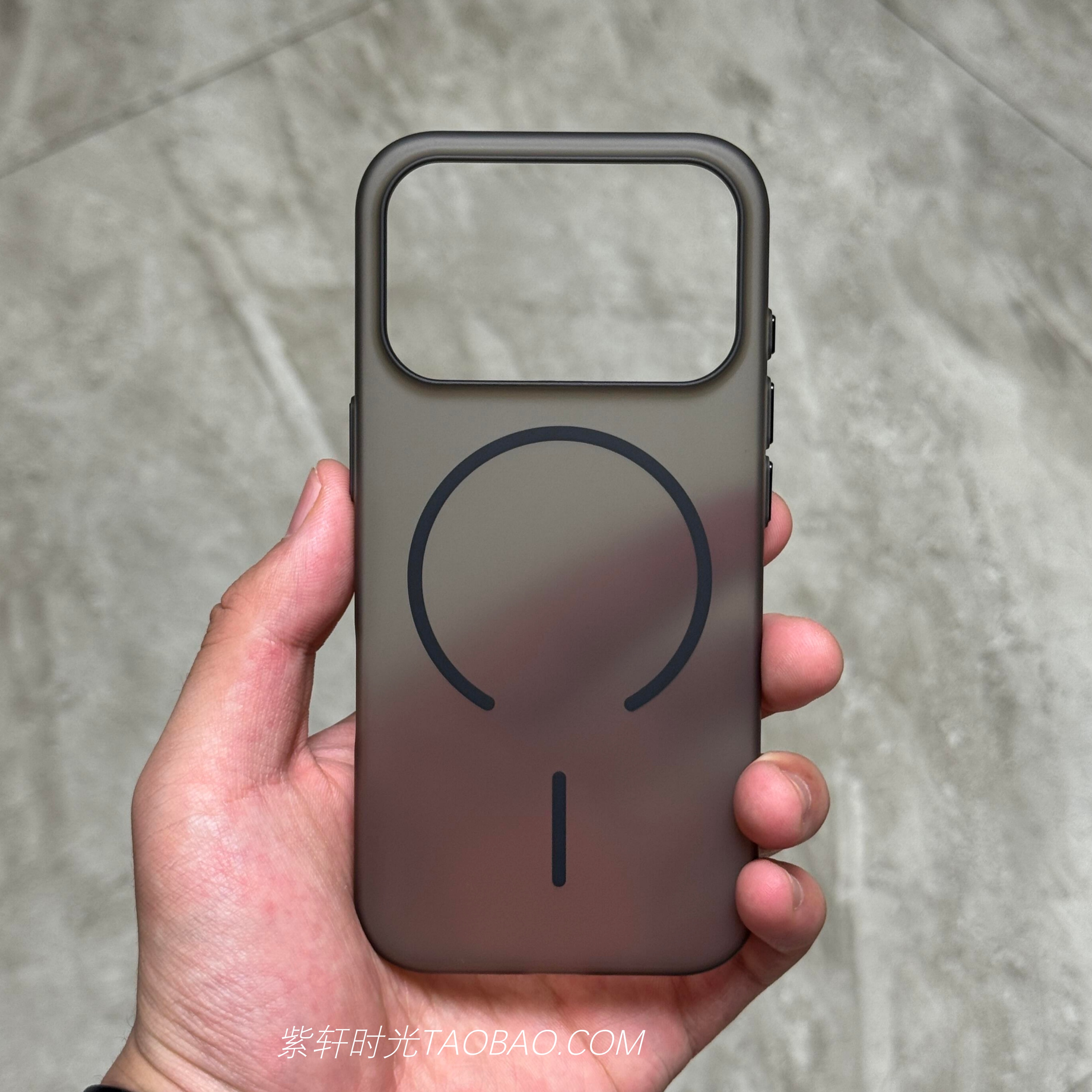 透黑色柔砂二代高级感轻奢细环磁吸适用小米17promax手机壳17pro肤感15/14一加15荣耀Magic8pro磨砂网红ins风