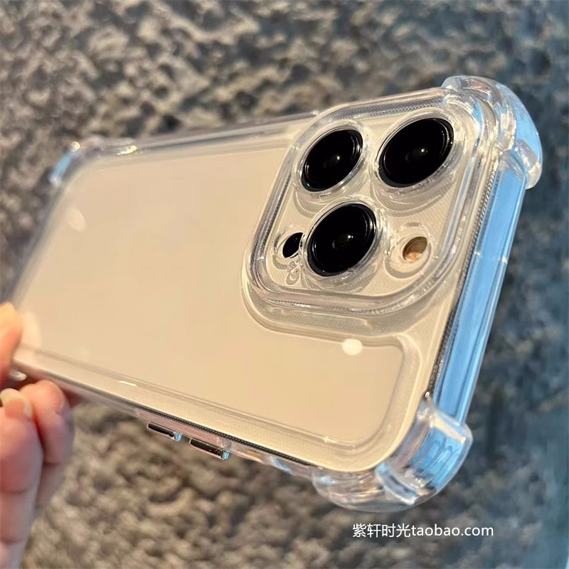 透明四角气囊防摔适用华为nova12/11pro手机壳Pura70镜头全包P60防摔mate40小众高级感50硅胶保护套P70亚克力