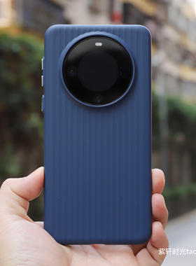 新海军蓝色瓦楞壳适用一加ACE2pro手机壳1+12大孔镜头oppoFindx6高档x7ultra简约超薄裸机感防滑散热亚克力男