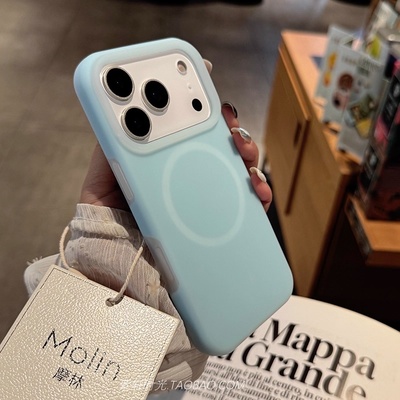 果冻Q弹液态硅胶磁吸充电适用小米17pro手机壳红米K90promax天蓝色K90/K80至尊版15Ultra不会发黄14/13防摔70