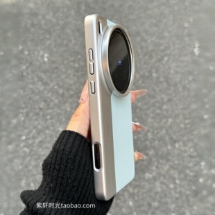 限定色秒变相机适用小米17promax手机壳15/14Ultra保护套14淡青色13ultra冰川蓝12ultra电镀皮纹镜头大孔加高