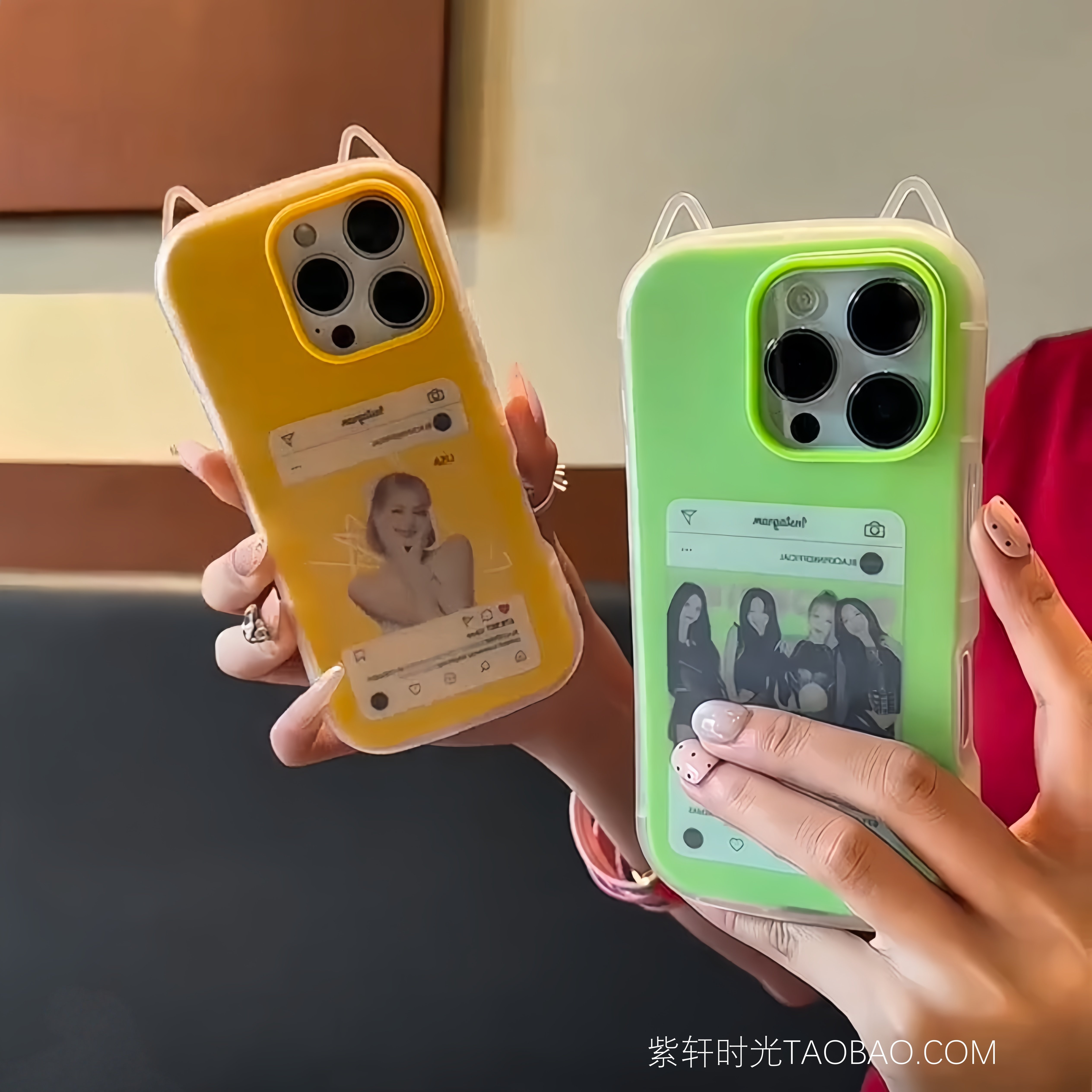 小众可爱立体猫耳朵适用iPhone17promax手机壳16pro苹果15pro果冻二合一17pro雾面半透14/13全包防摔12/11女