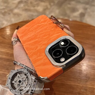 小众高级感晕染橙色适用nova13/11华为mate70/60pro手机壳P60/P70硅胶12活力版10皮纹套50磨砂绒布纯色防指纹