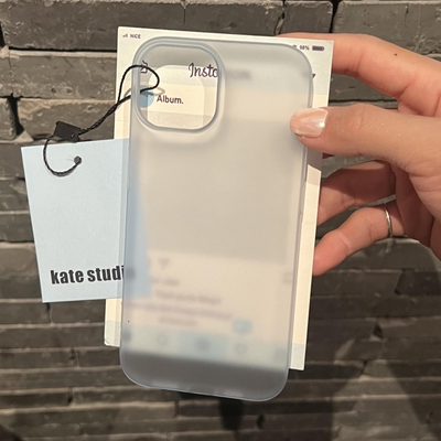 裸机感不沾指纹适用iphone15/14苹果17手机壳婴儿蓝色16promax防手汗油污13冰雾磨砂12硬壳11超薄钛灰色大孔