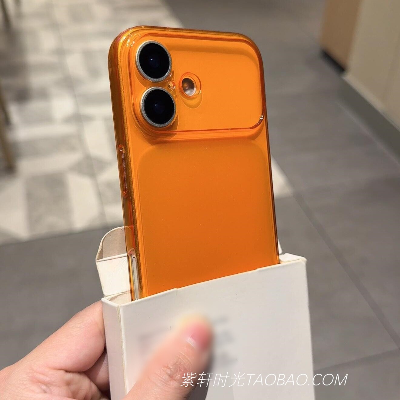 超轻超薄秒变大视窗软壳适用iPhone17苹果17promax手机壳air高级感16pro全包镜头15pro橙色14简约13防摔12/11