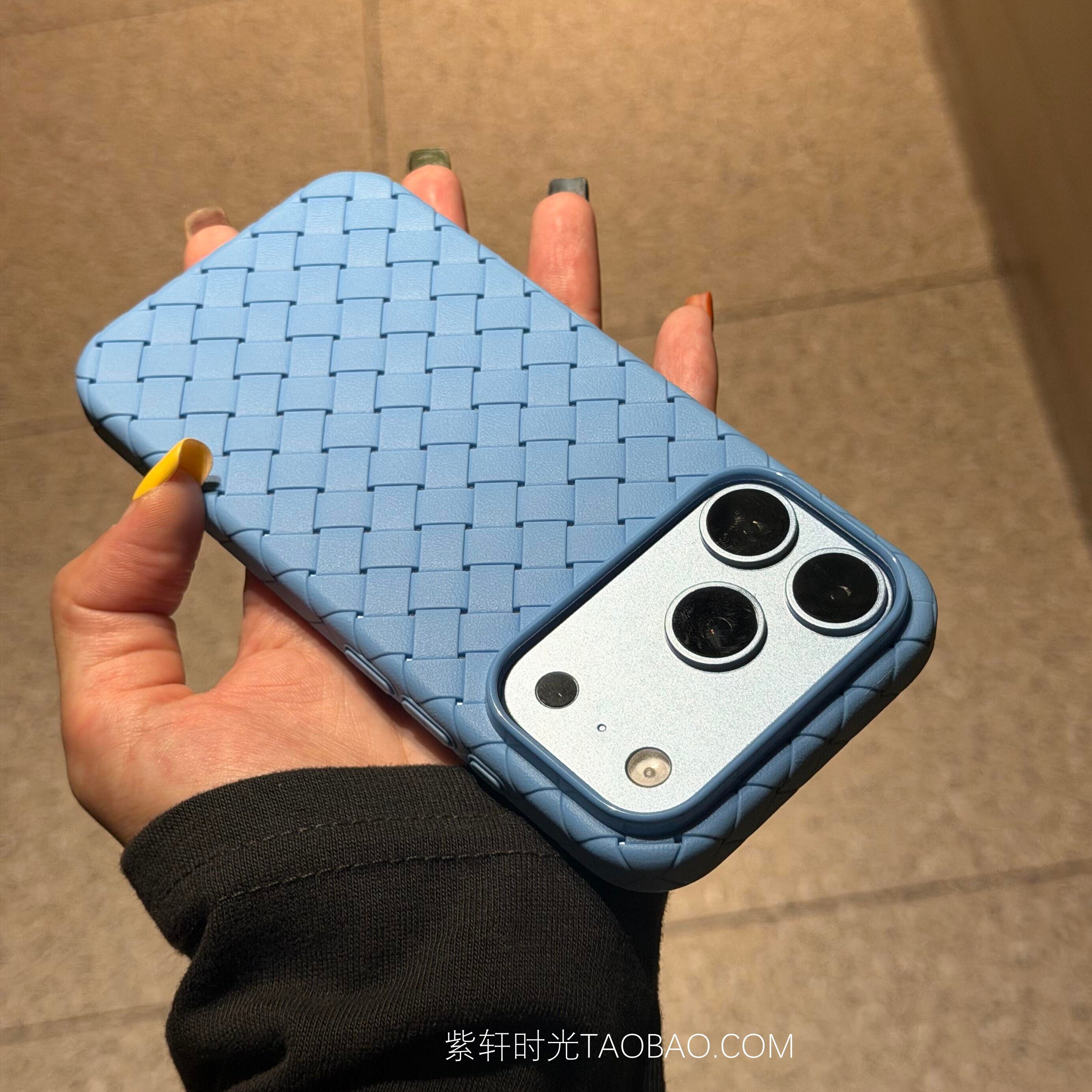 BV编织纹路软壳适用Air苹果18promax手机壳新款iPhone18pro透气散热17promax高级感16promax硅胶15防摔14全包