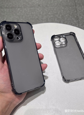 高透黑色适用魅族21pro手机壳四角气囊防摔21全包镜头20硅胶18s软壳18pro高级感简约透明灰色保护套男