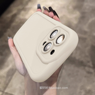 小众古董白适用vivoX90s手机壳X80椭圆x100pro全包摄像头S18e冷淡风s17磨砂s16 s15纯色x70防摔x60防指纹s12