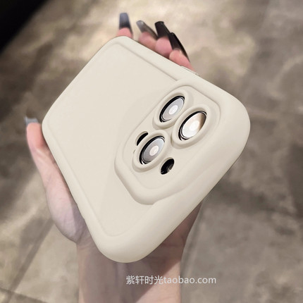 椭圆硅胶适用oppoFindx6/x7手机壳x5古董白Reno11/10冷淡风7/4se纯色8全包摄像头9pro防摔3/6软壳R17小众简约