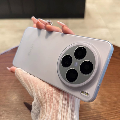 冰雾磨砂不沾指纹适用vivoX300手机壳X200Ultra钛灰色x100全包镜头X80/X90s超薄S20半透S19硬壳S18高级感pro