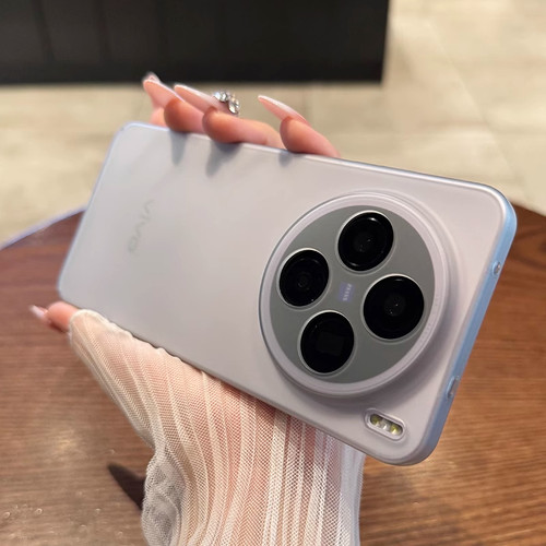 冰雾磨砂不沾指纹适用vivoX300手机壳X200Ultra钛灰色x100全包镜头X80/X90s超薄S20半透S19硬壳S18高级感pro
