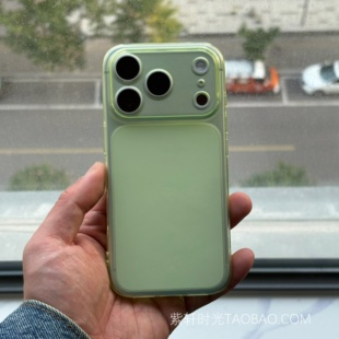 秒变17大视窗全包镜头适用苹果17promax手机壳iPhone16promax透明绿色15pro肤感14pro磨砂13轻薄Air简约小众