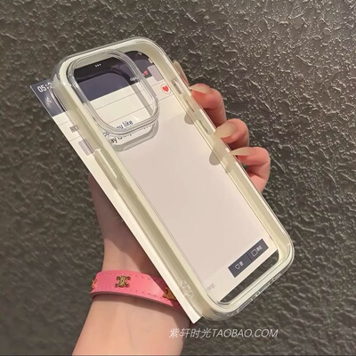 ins风简约白色透明二合一适用RealmeGT8真我GT8pro手机壳15多巴胺GT撞色边框Q3pro硅胶V13软壳Q3s全包防摔Q5