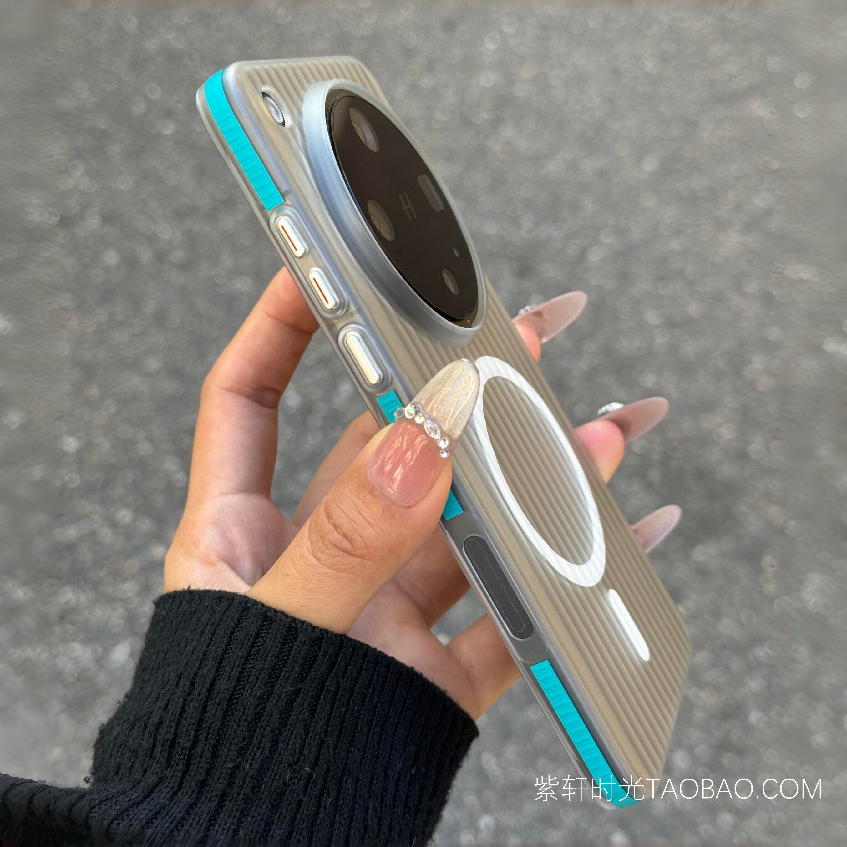 Magsafe磁吸冰雾磨砂白防滑适用小米17pro手机壳max瓦楞17Ultra行李箱纹14/15Spro硬肤感13红米K90防指纹K80